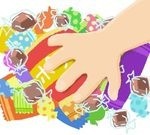 お菓子　イラスト